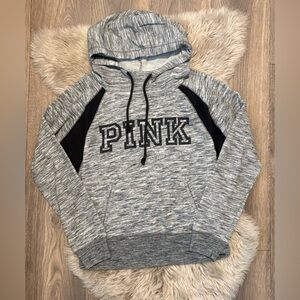 PINK Victoria's Secret Gray and Black Hoodie